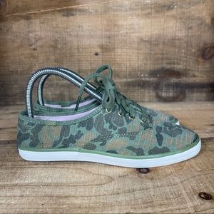 Keds Champion Olive Camo Ripstone